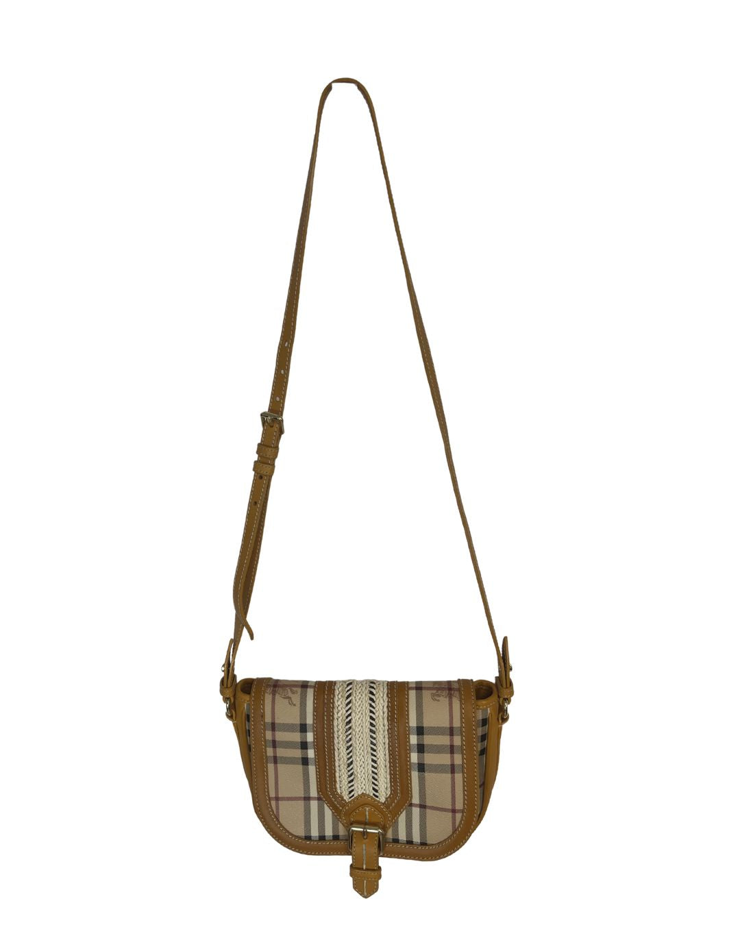 BURBERRY Haymarket Check Crossbody Bag