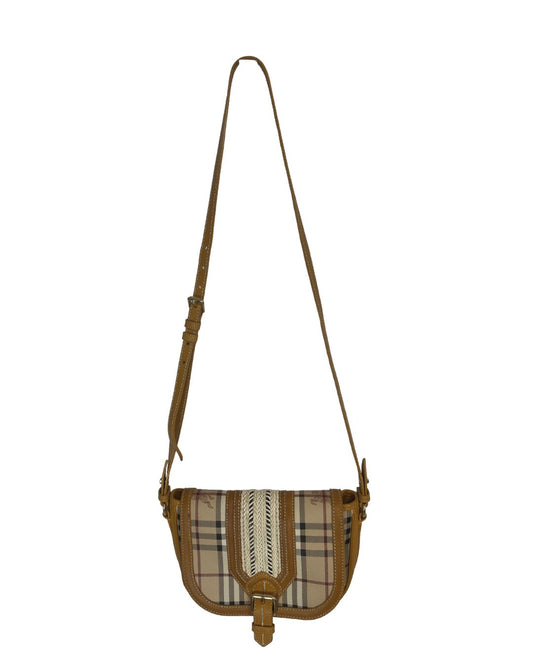 BURBERRY Haymarket Check Crossbody Bag