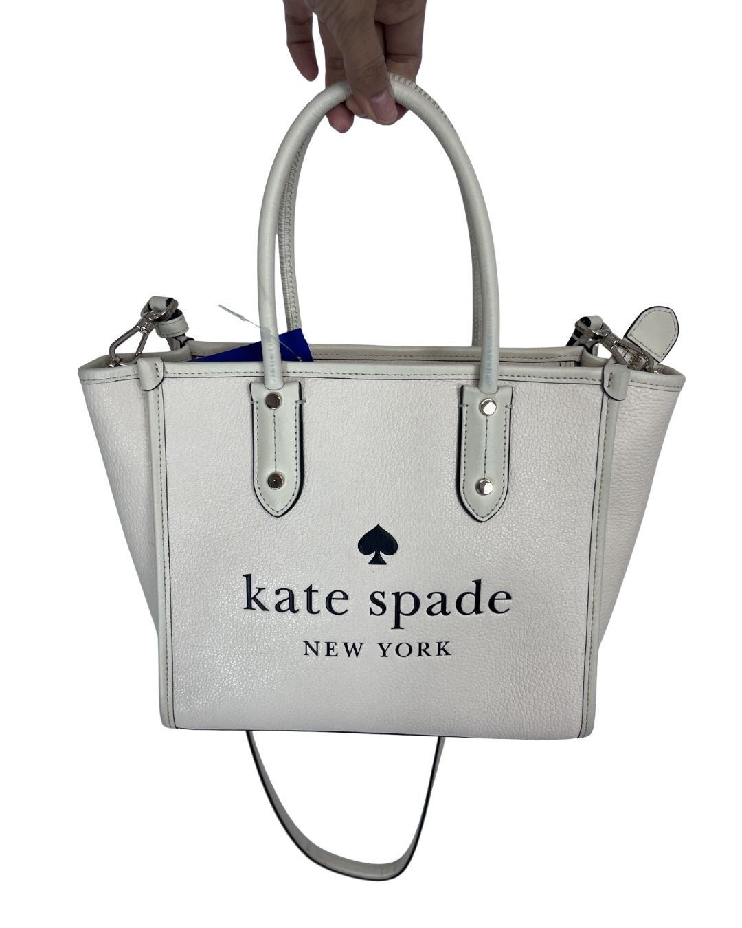 KATE SPADE Ella Tote White Leather Handbag