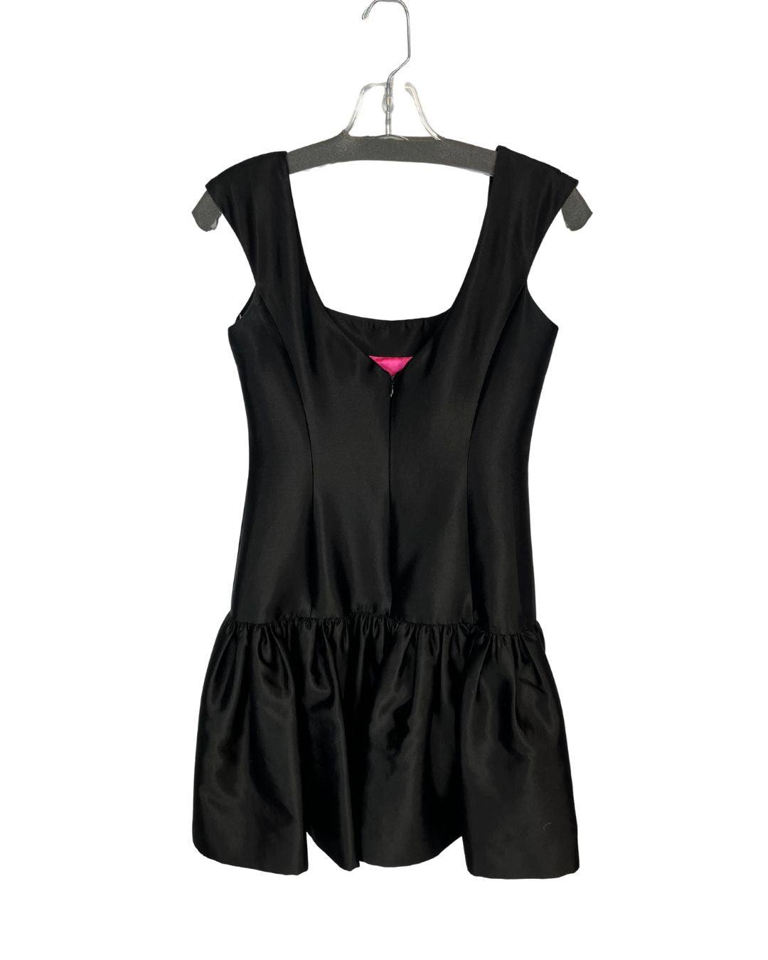 MILLY Black Cap-Sleeve Dress (Size 4)