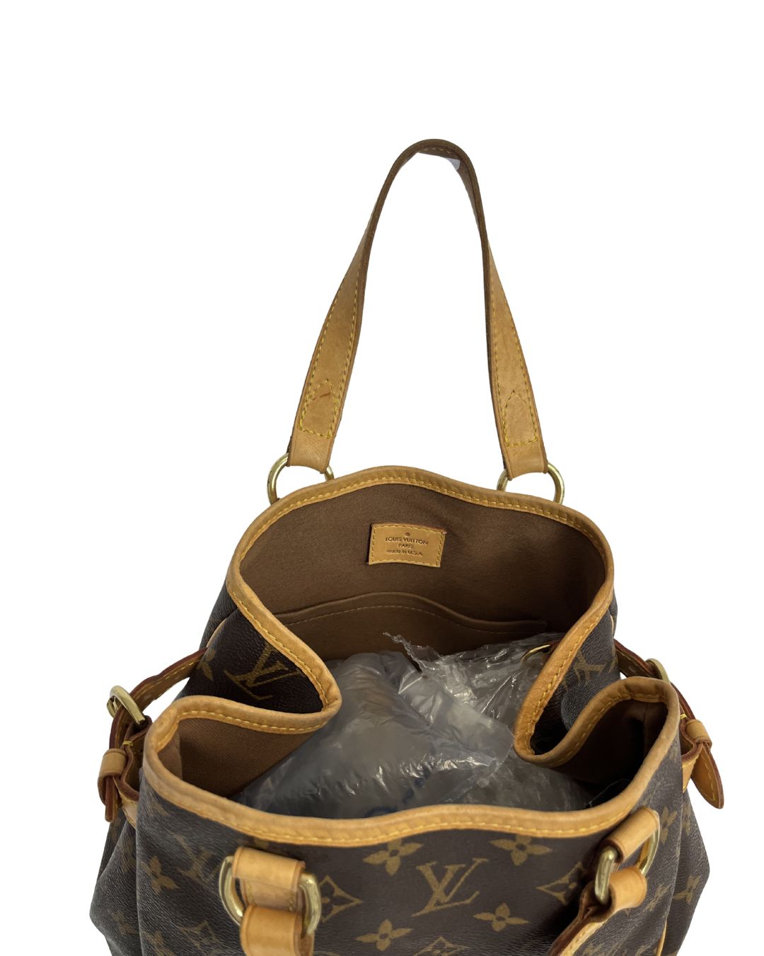 LOUIS VUITTON Batignolles Monogram Canvas Brown Handbag