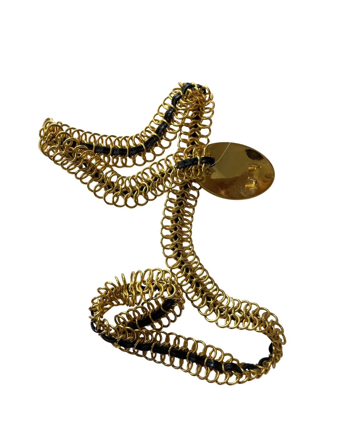 PRADA Leather & Gold Waistbelt