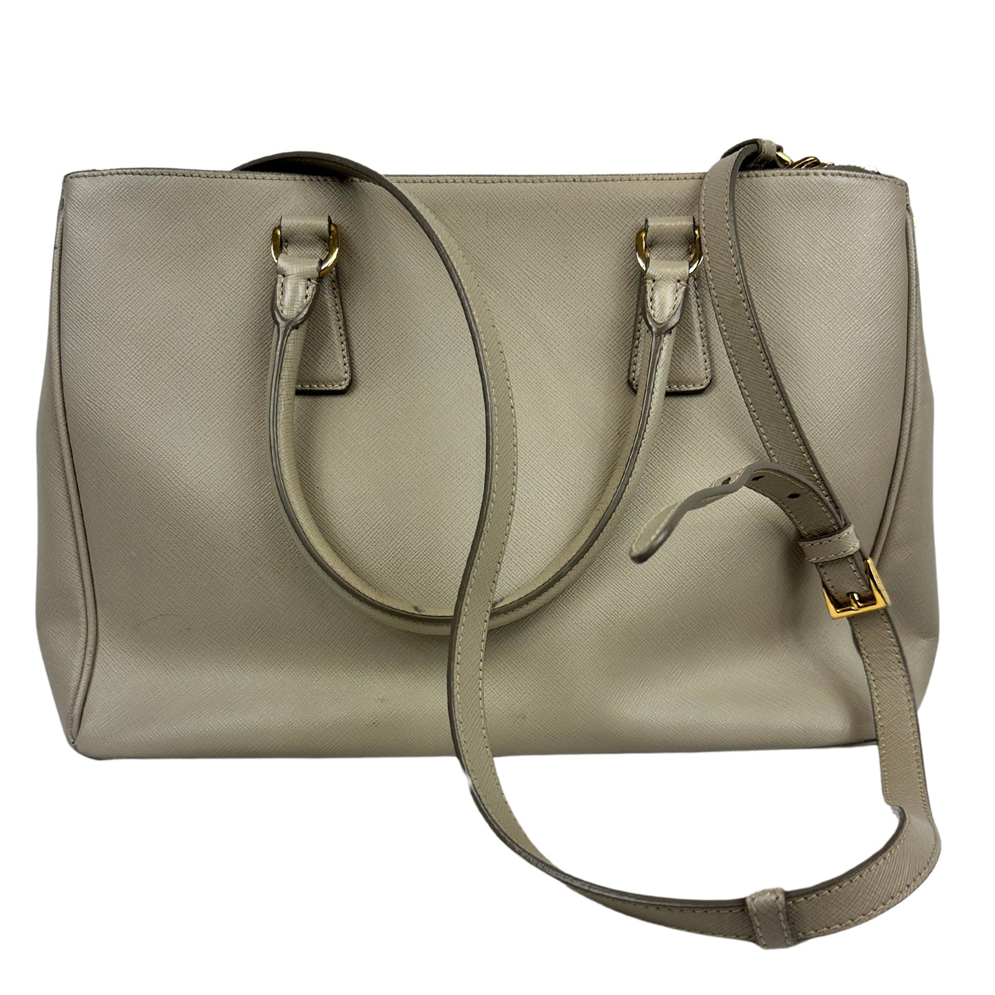 PRADA Galleria Beige Handbag