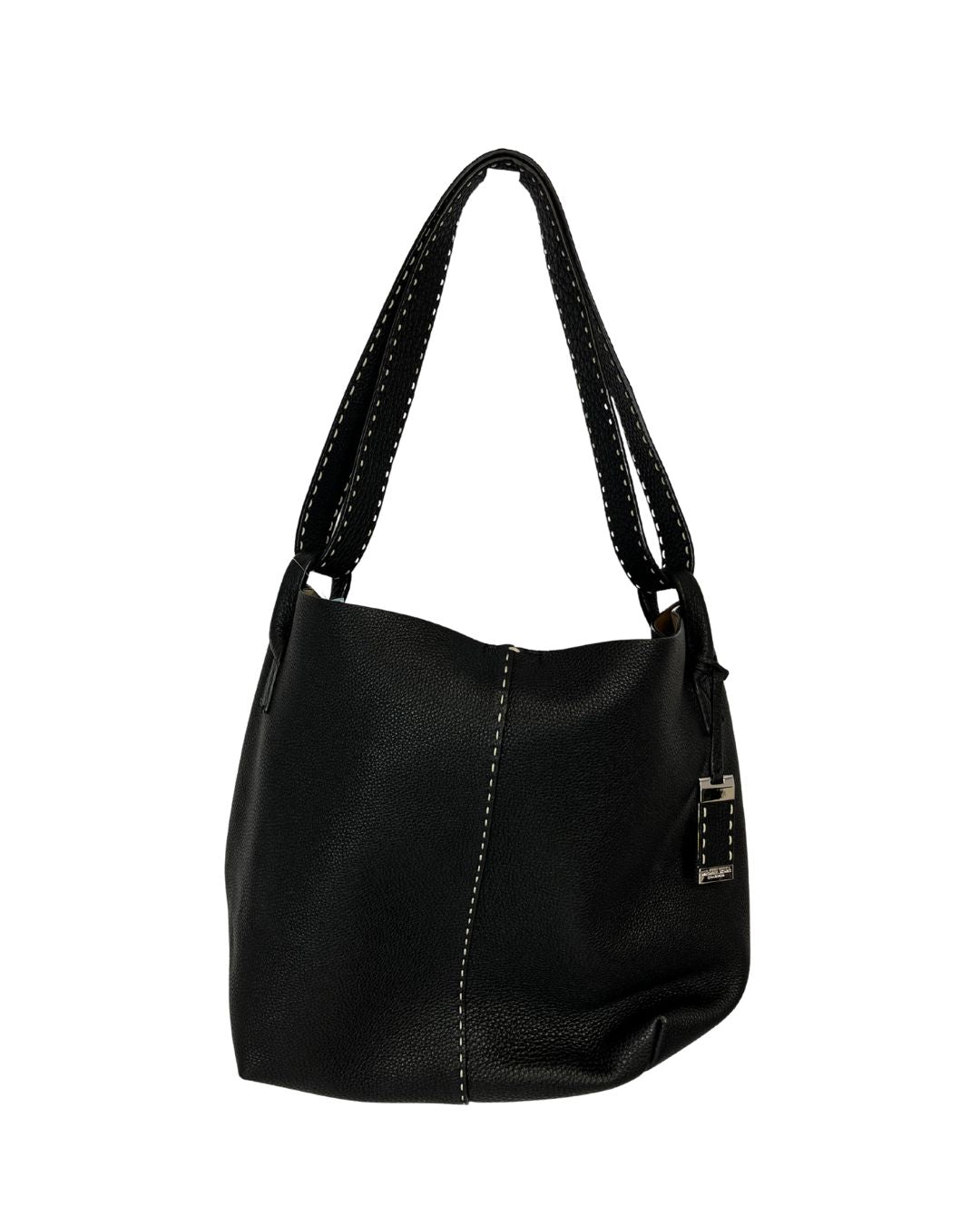 MICHAEL KORS Rogers Slouchy Black Leather Hobo Bag