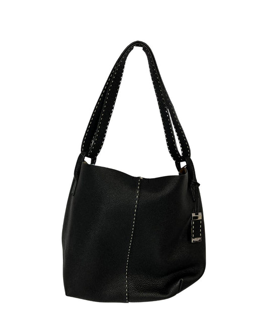 MICHAEL KORS Rogers Slouchy Black Leather Hobo Bag