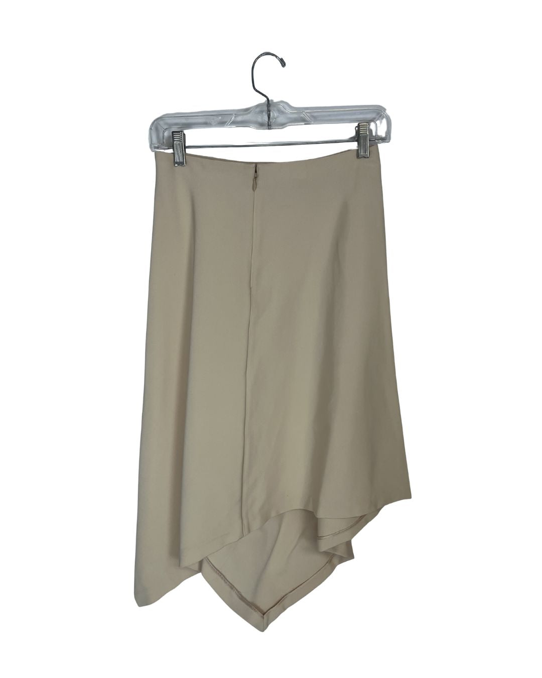 JONATHON SIMKHAI Draped Tan Angled Skirt (Size 2)