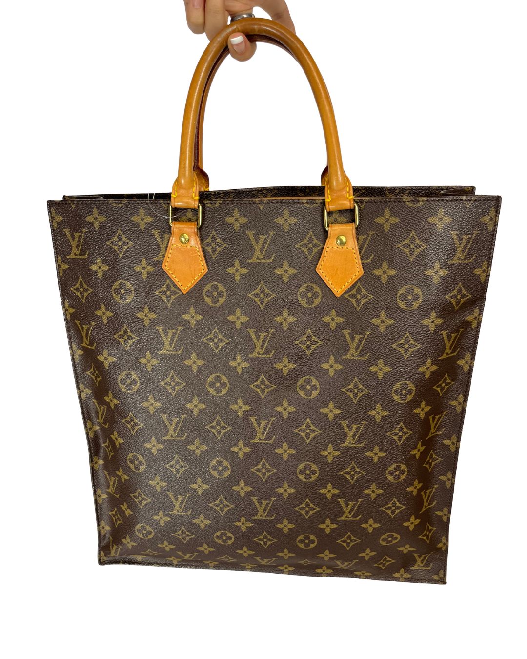 LOUIS VUITTON Vintage Sac Plat Monogram Tote Bag