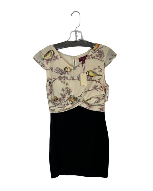 TED BAKER Brid Print Midi Dress (Size 2)