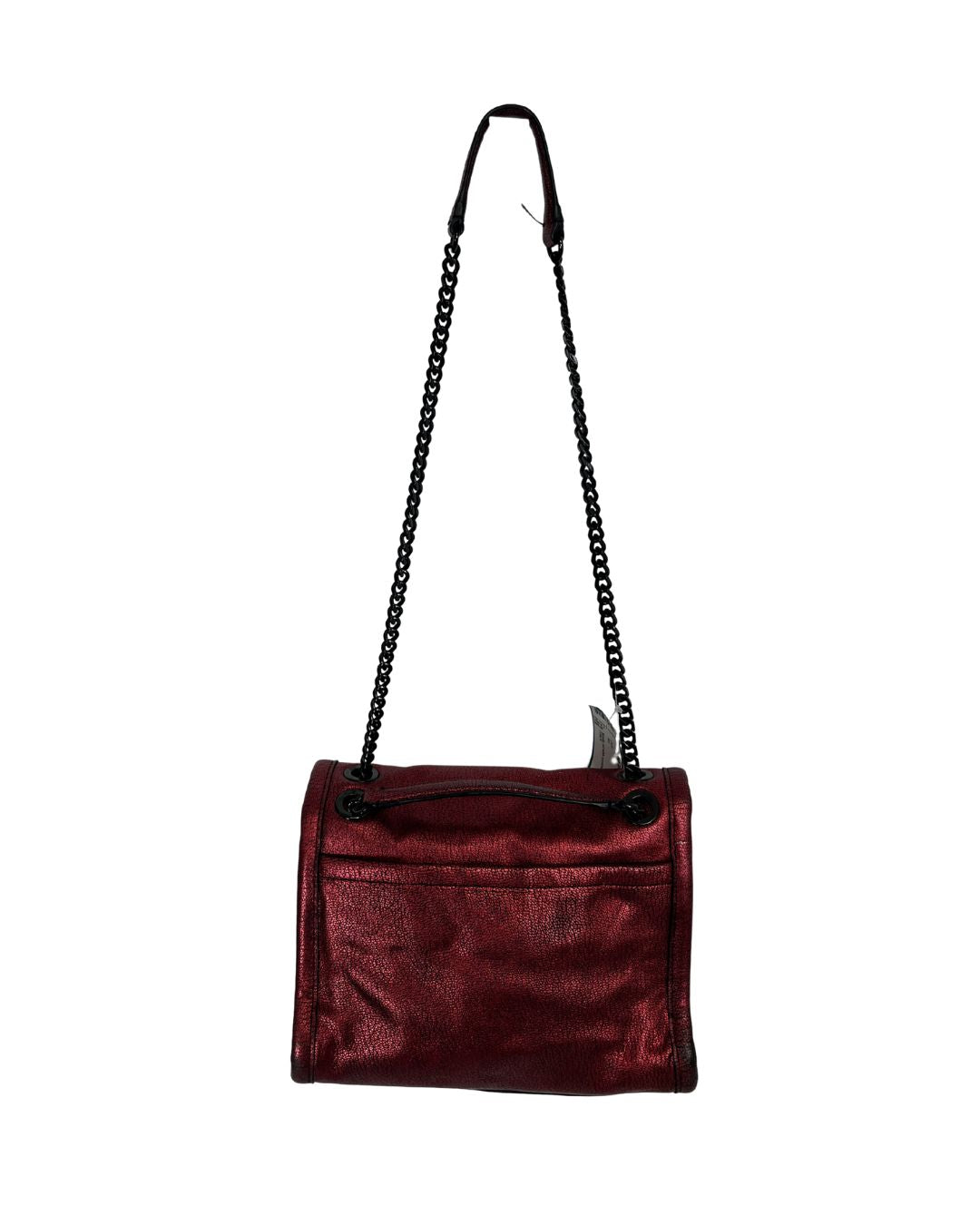 COACH Ranger Red Metallic Flap Shoulder Bag Purse
