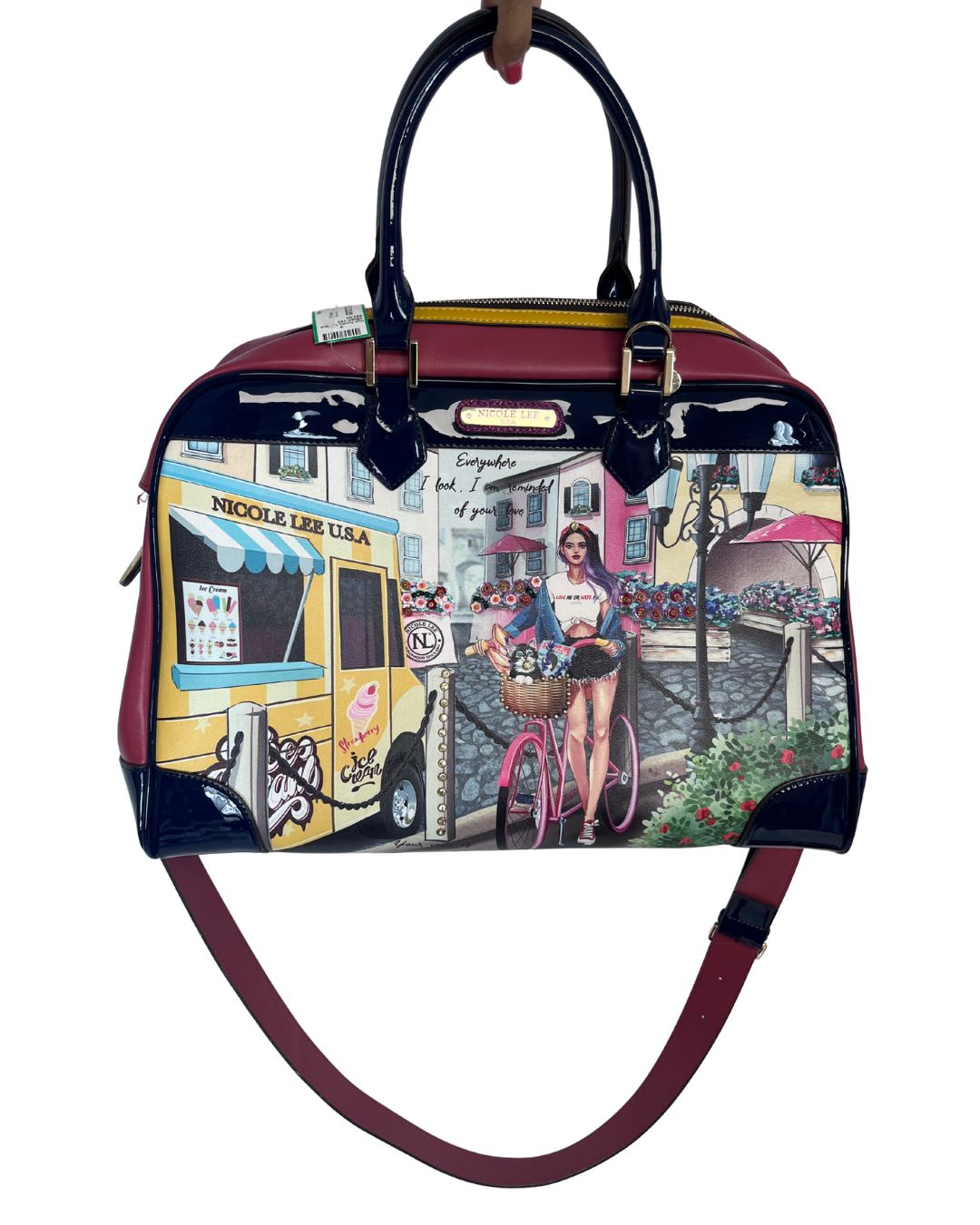 NICOLE LEE Cozy Street In Milan Weekender Tote Bag