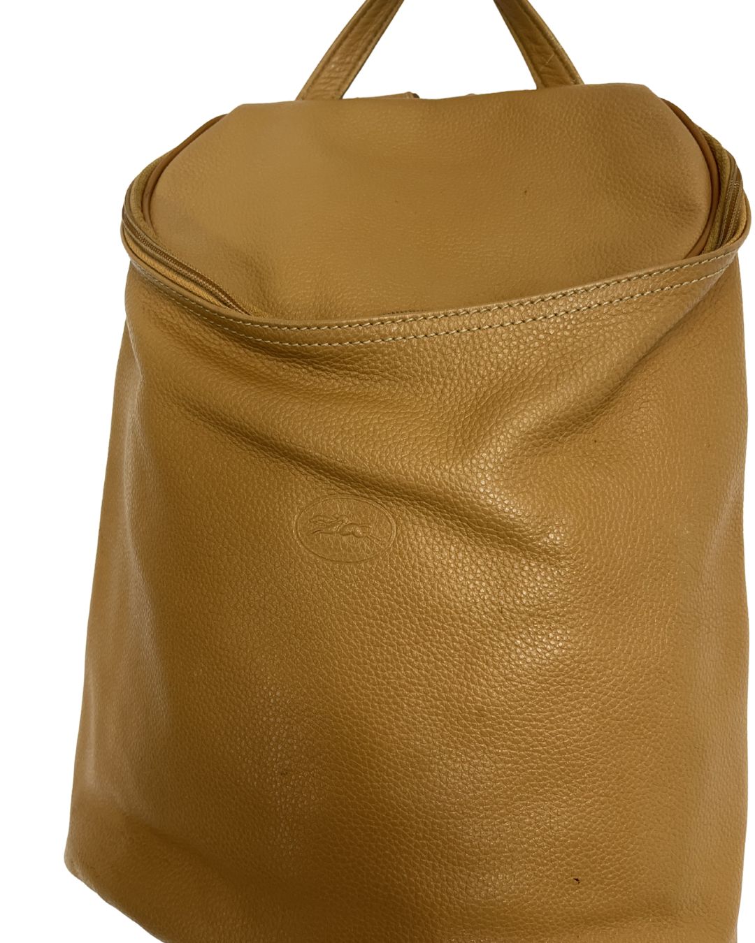 LONGCHAMP Tan Leather Backpack