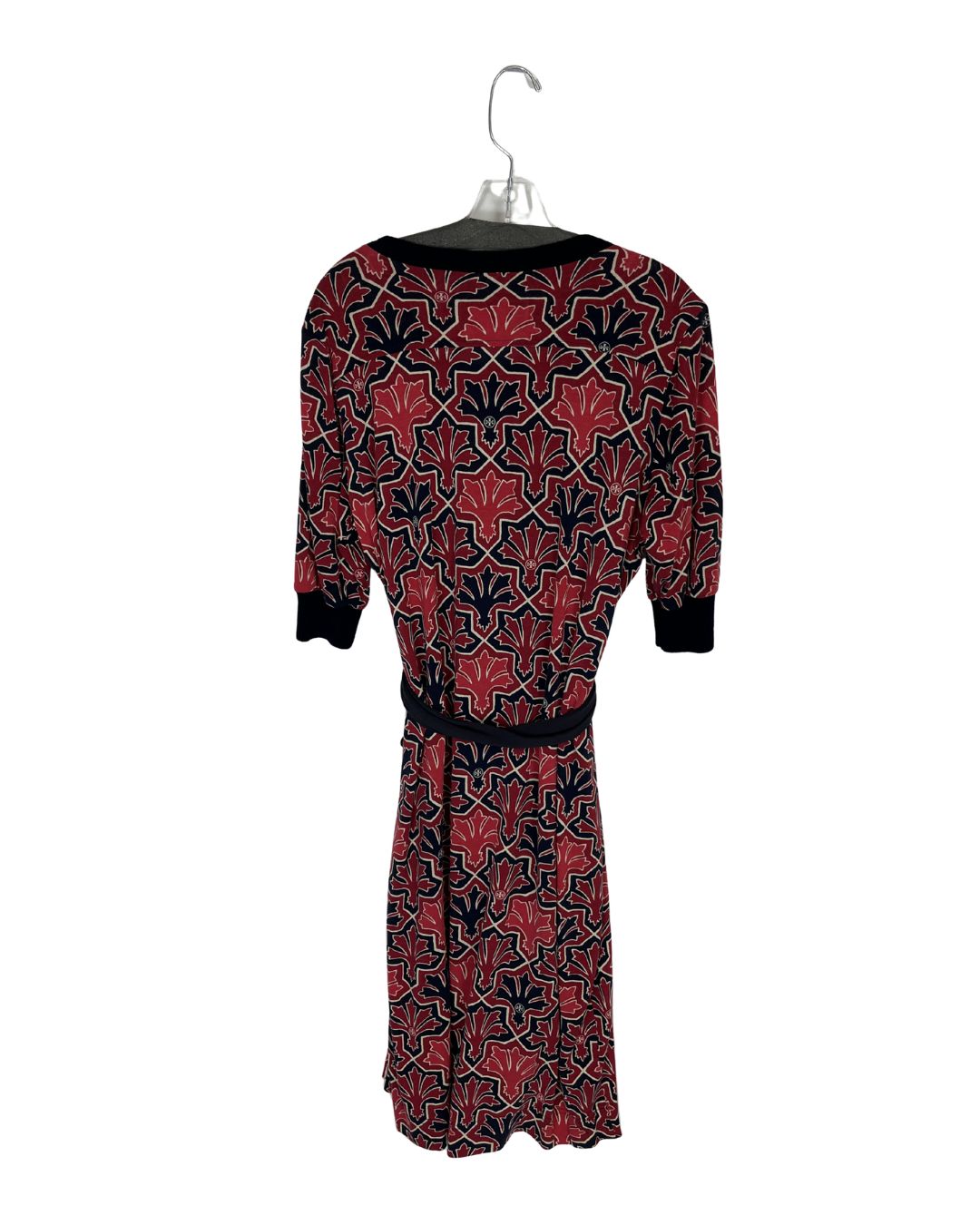 TORY BURCH Melora Red & Navy Dress (Size XL)