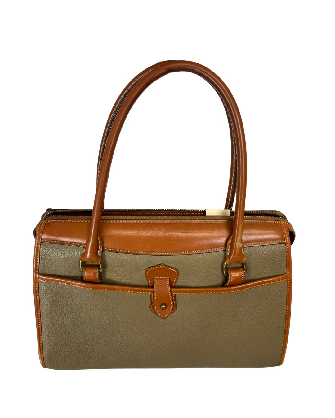 DOONEY & BOURKE Vintage Tan Pebbled Leather Handbag