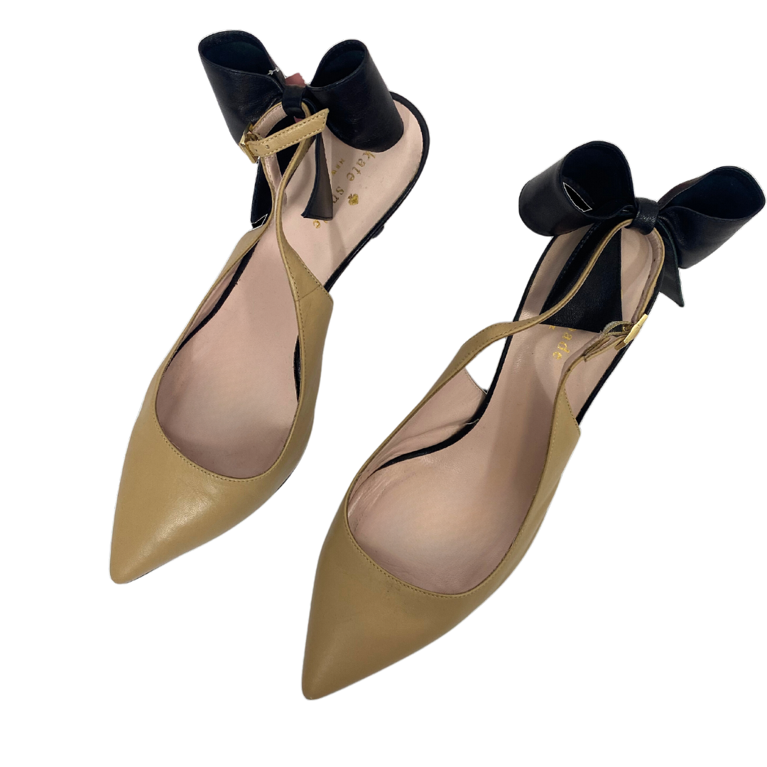 KATE SPADE Nude Toe Slingback Heels