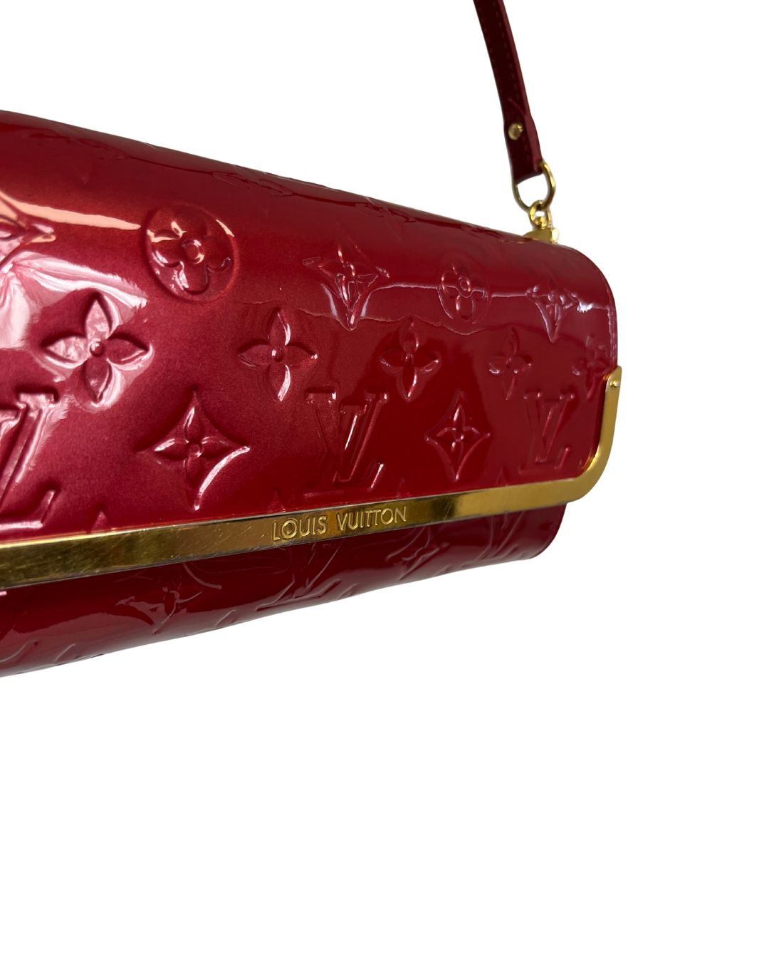LOUIS VUITTON Red Monogram Vernis Rossmore MM Bag