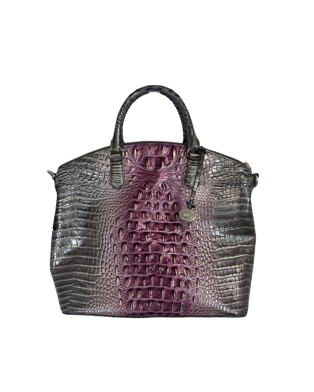 BRAHMIN Pink Ombre Large Duxbury Leather Purse
