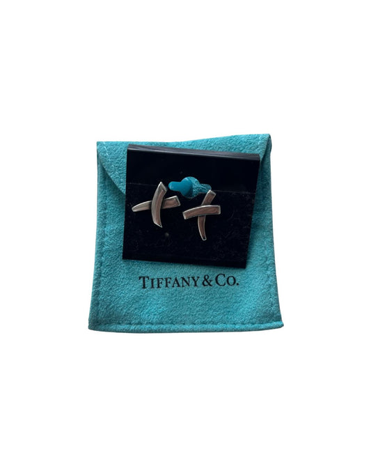 TIFFANY & CO. Paloma Picasso Graffiti X Stud Earrings