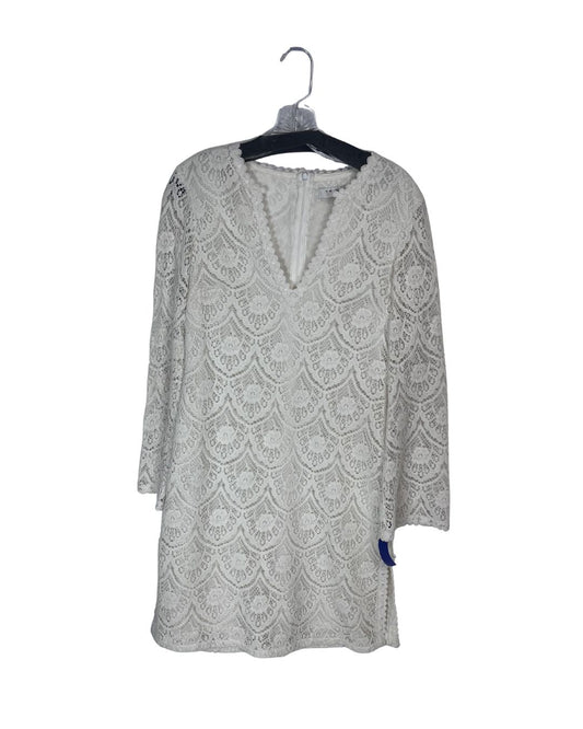 TRINA TURK White Lace Dress (Size 8)