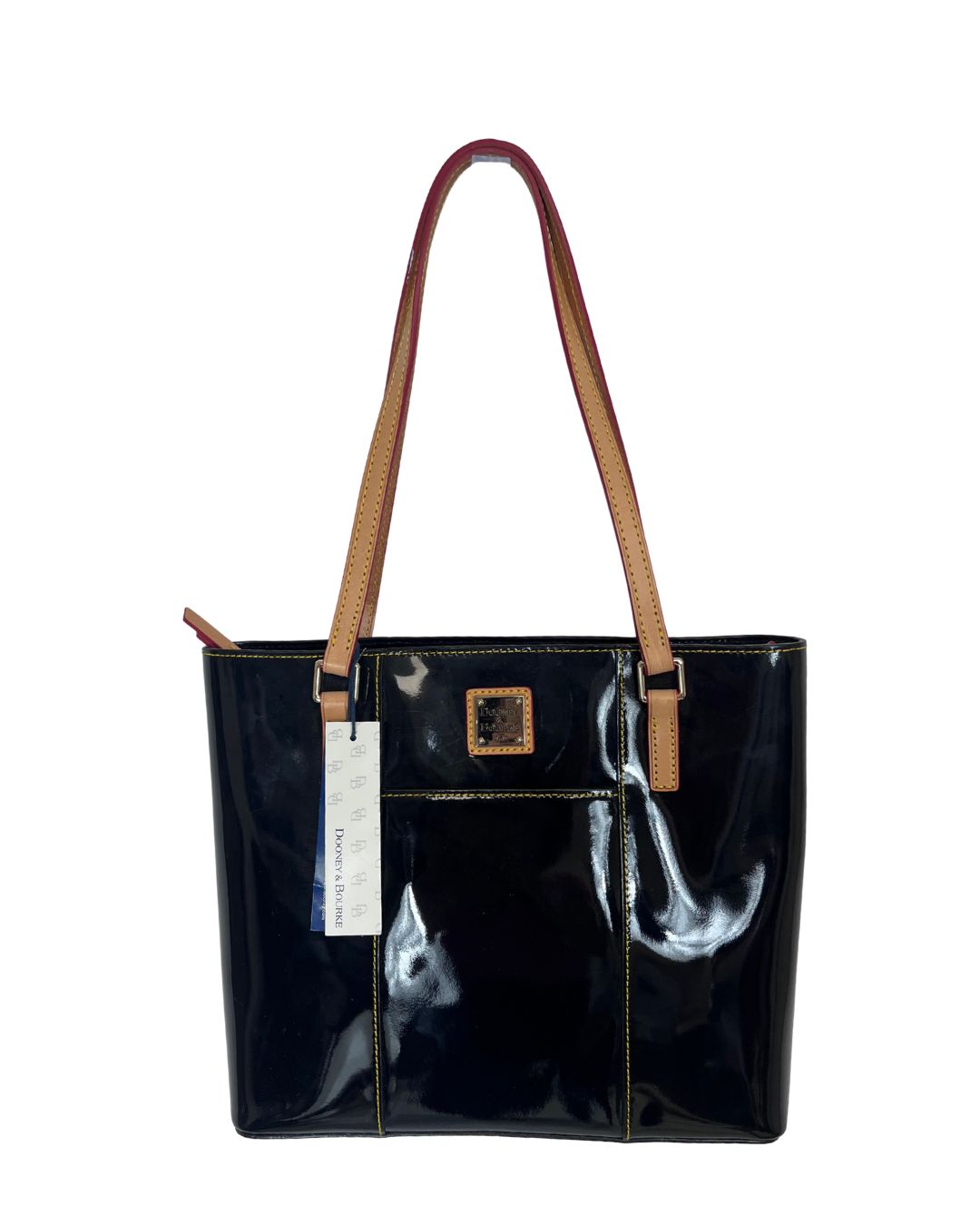 DOONEY & BOURKE Lexington Black Leather Shoulder Tote Bag