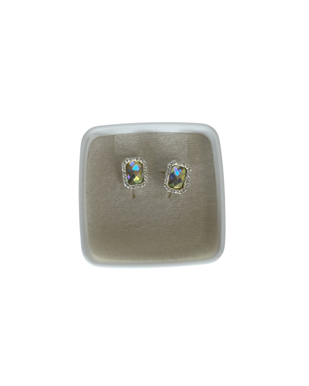 SWAROVSKI Iridescent Crystal Stud Earrings