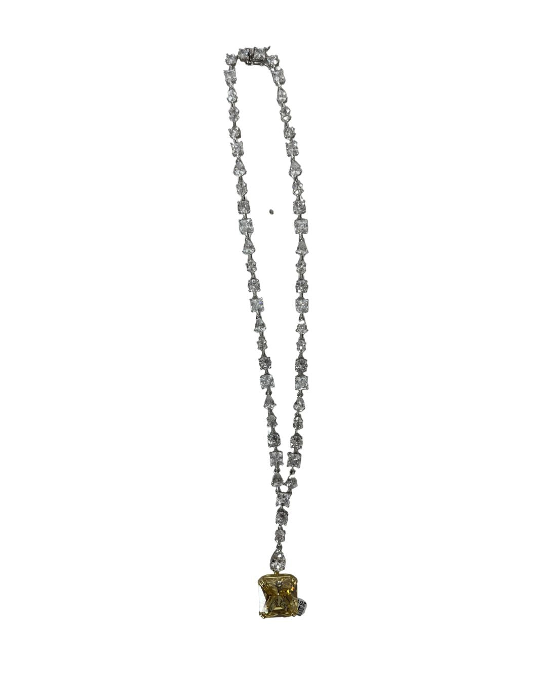 SAYABLING White & Yellow Sapphire Necklace