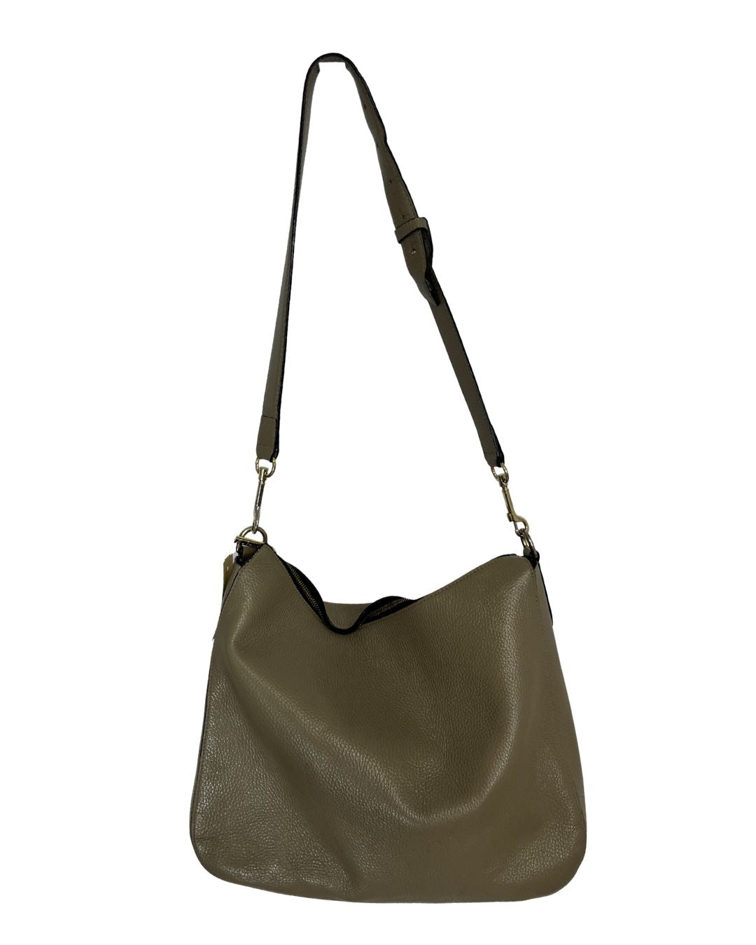 CUYANA Brown Leather Hobo Bag