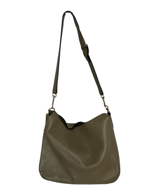 CUYANA Brown Leather Hobo Bag