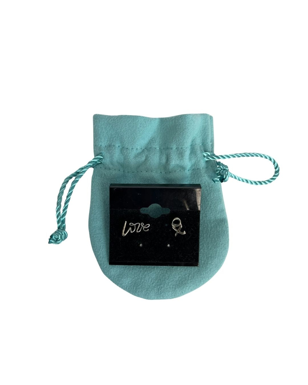 TIFFANY & CO. Silver Love XO Stud Earrings