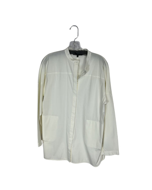 LAFAYETTE 148 Ivory White Button Up Shirt (Size S)