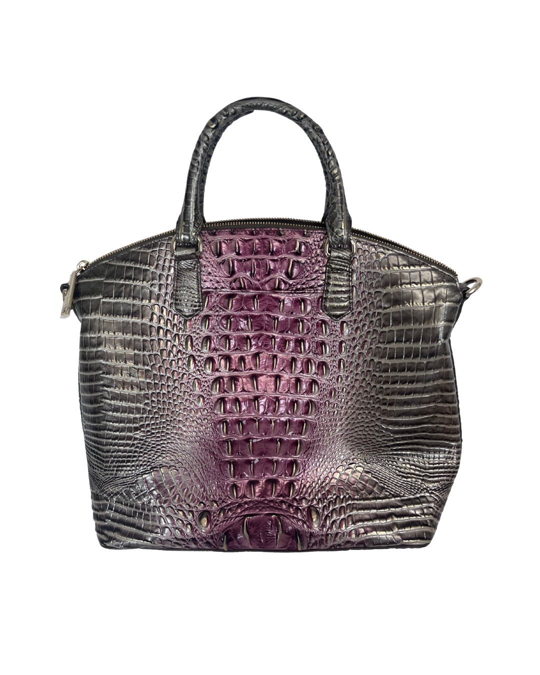 BRAHMIN Pink Ombre Large Duxbury Leather Purse