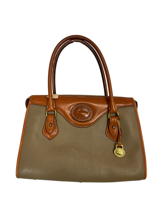 DOONEY & BOURKE Vintage Tan Pebbled Leather Handbag