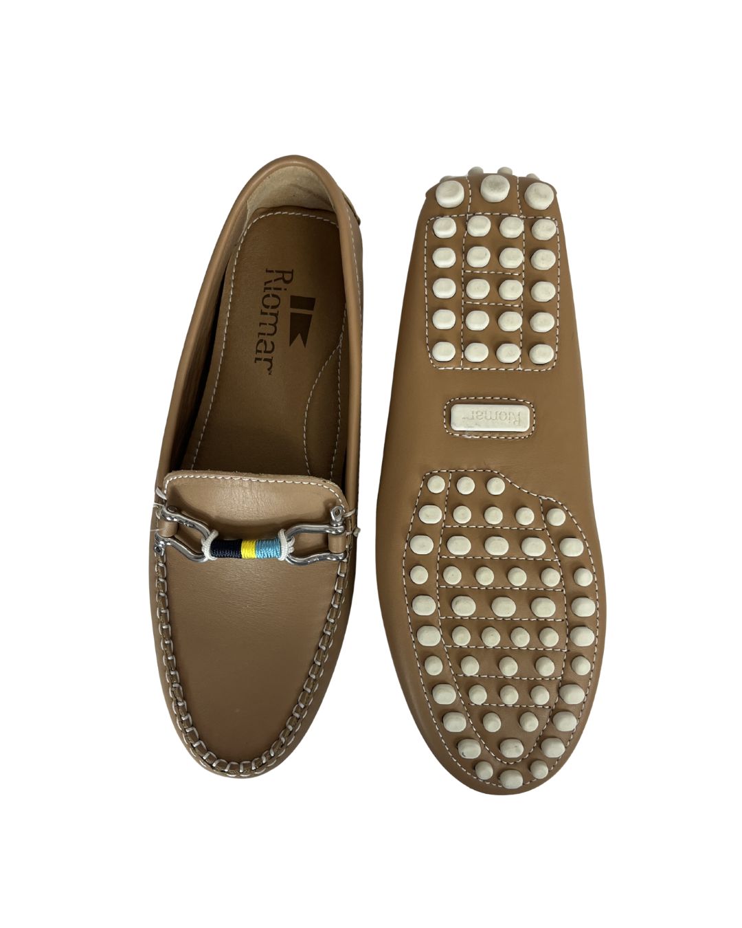 RIOMAR Tan Leather Loafer Flats (Size 6.5)
