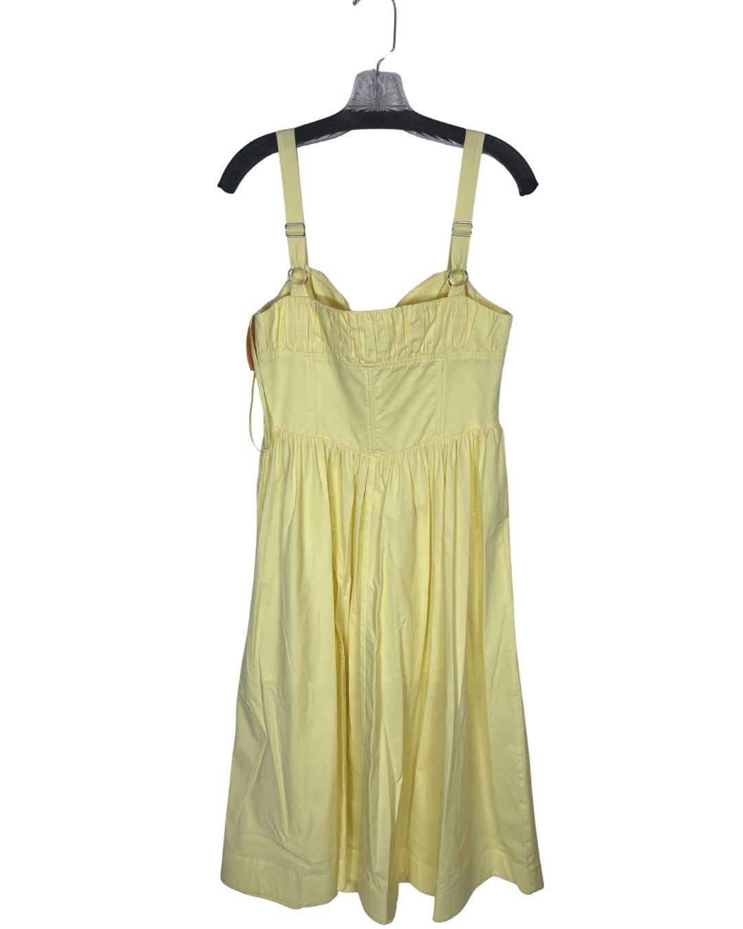 STAUD Amaya Poplin Yellow Corset Dress (Size10)