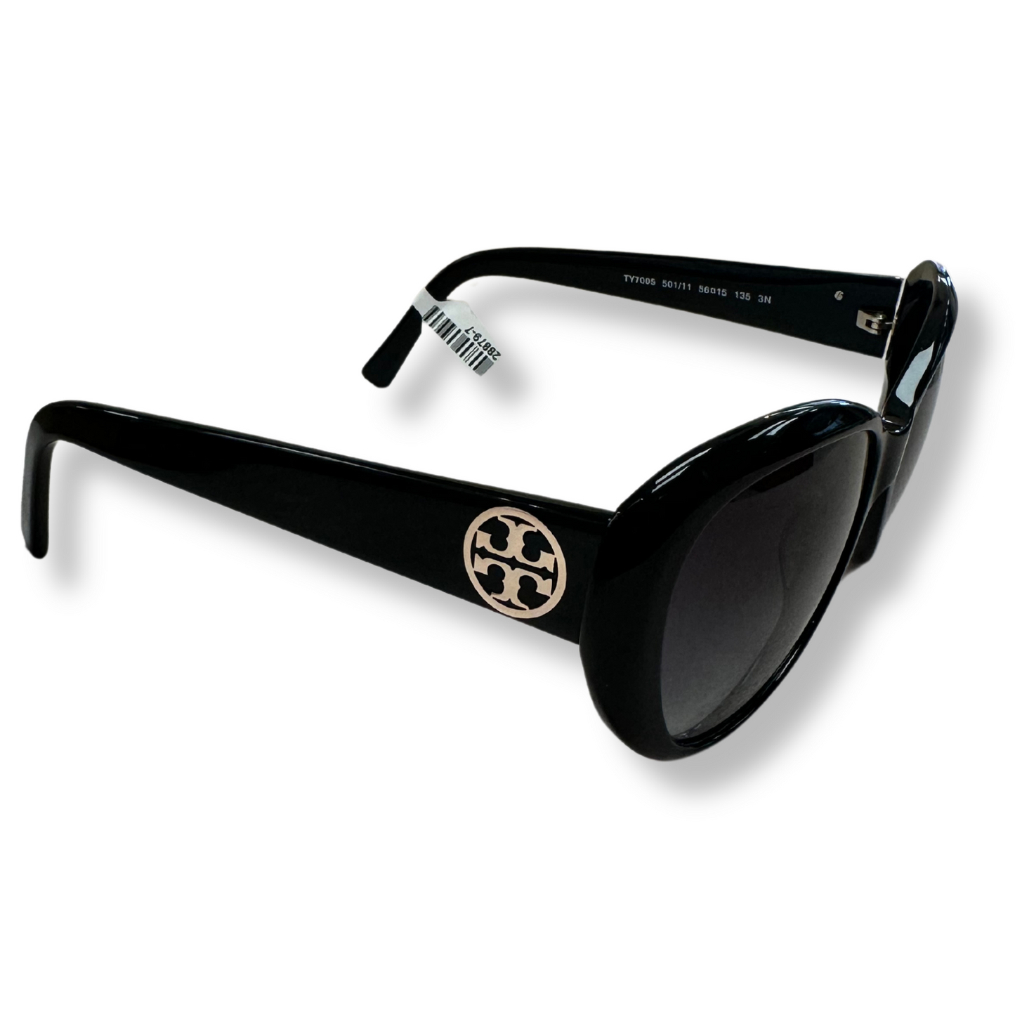 TORY BURCH Black Round Sunglasses