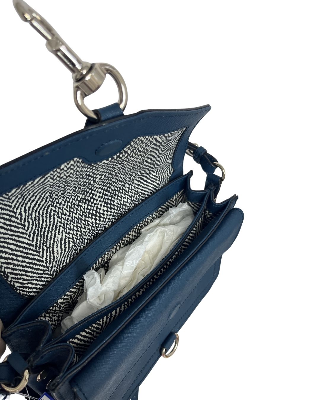 REBECCA MINKOFF Blue Leather Crossbody Bag