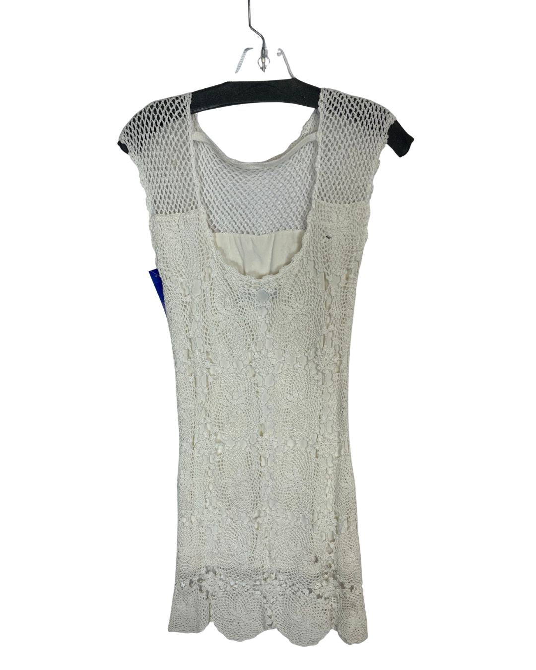 TRINA TURK White Crochet Dress (Size M)