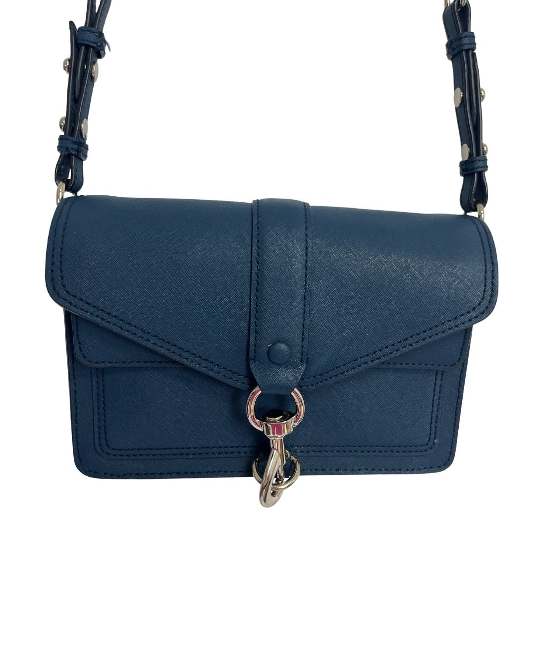 REBECCA MINKOFF Blue Leather Crossbody Bag