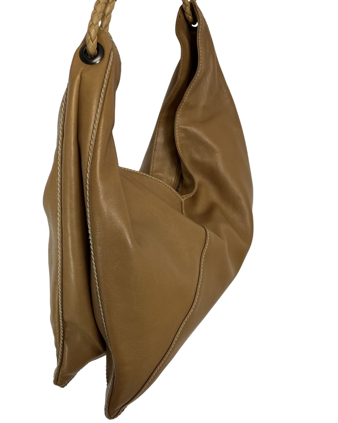 BOTTEGA VENETA Brown Leather Shoulder Bag