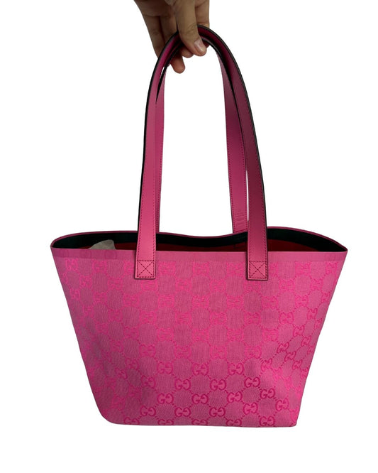 GUCCI Totissima Small Pink Tote Bag Purse