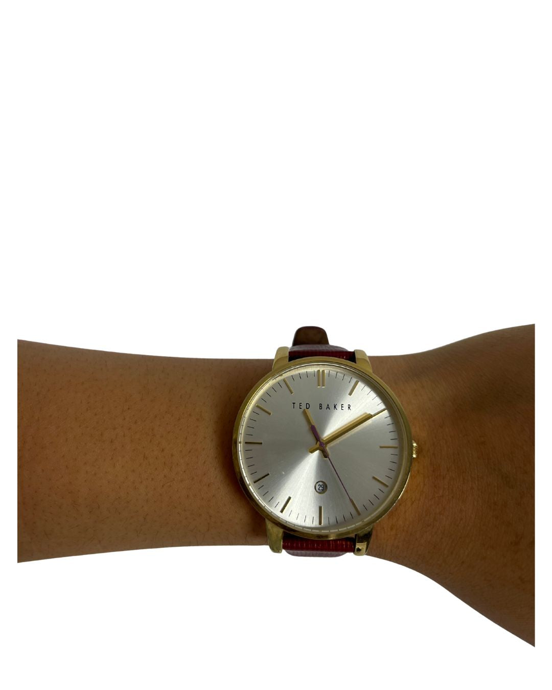 TED BAKER Kate Saffiano Leather Watch