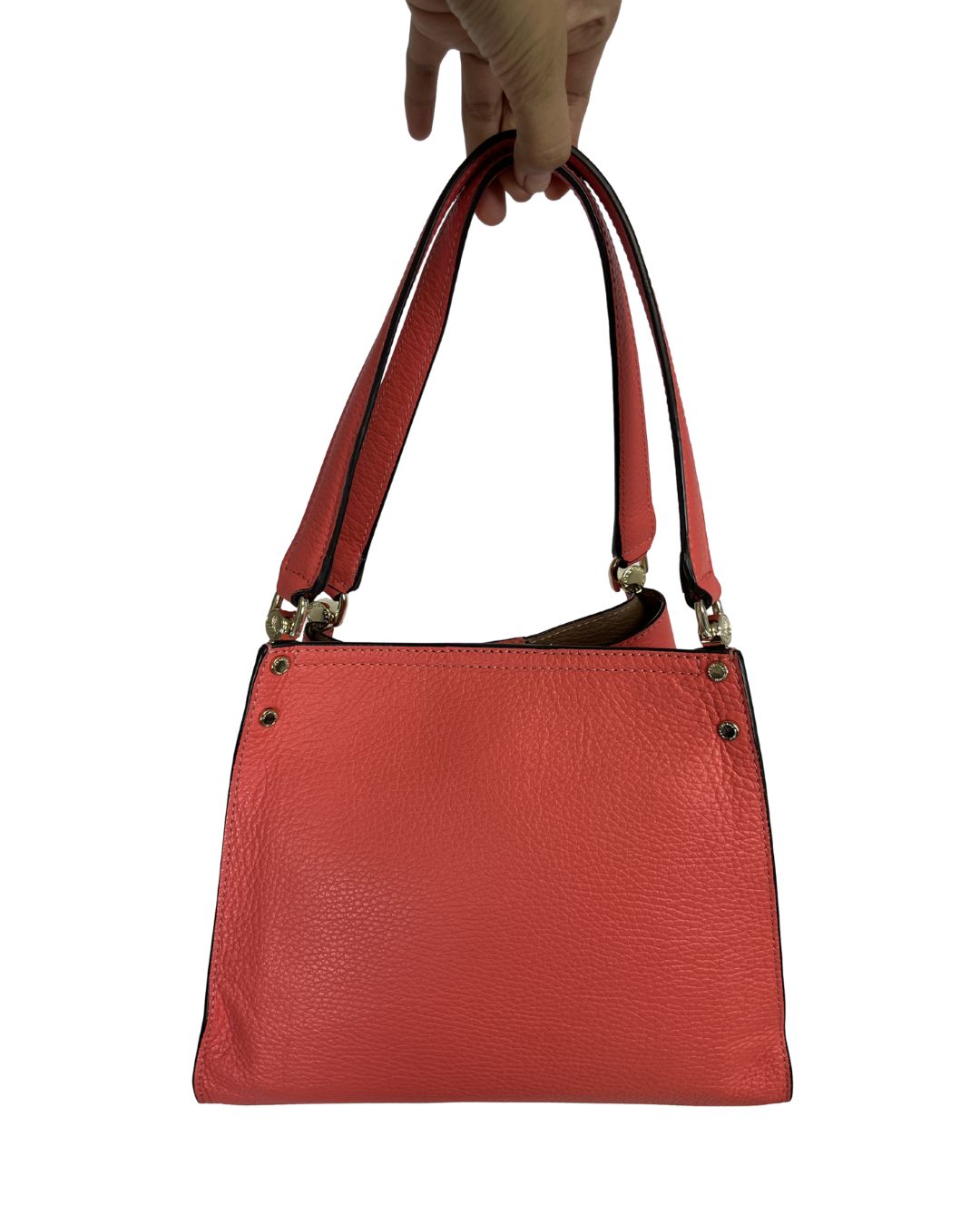 POURCHET Coral Pink Shoulder Bag