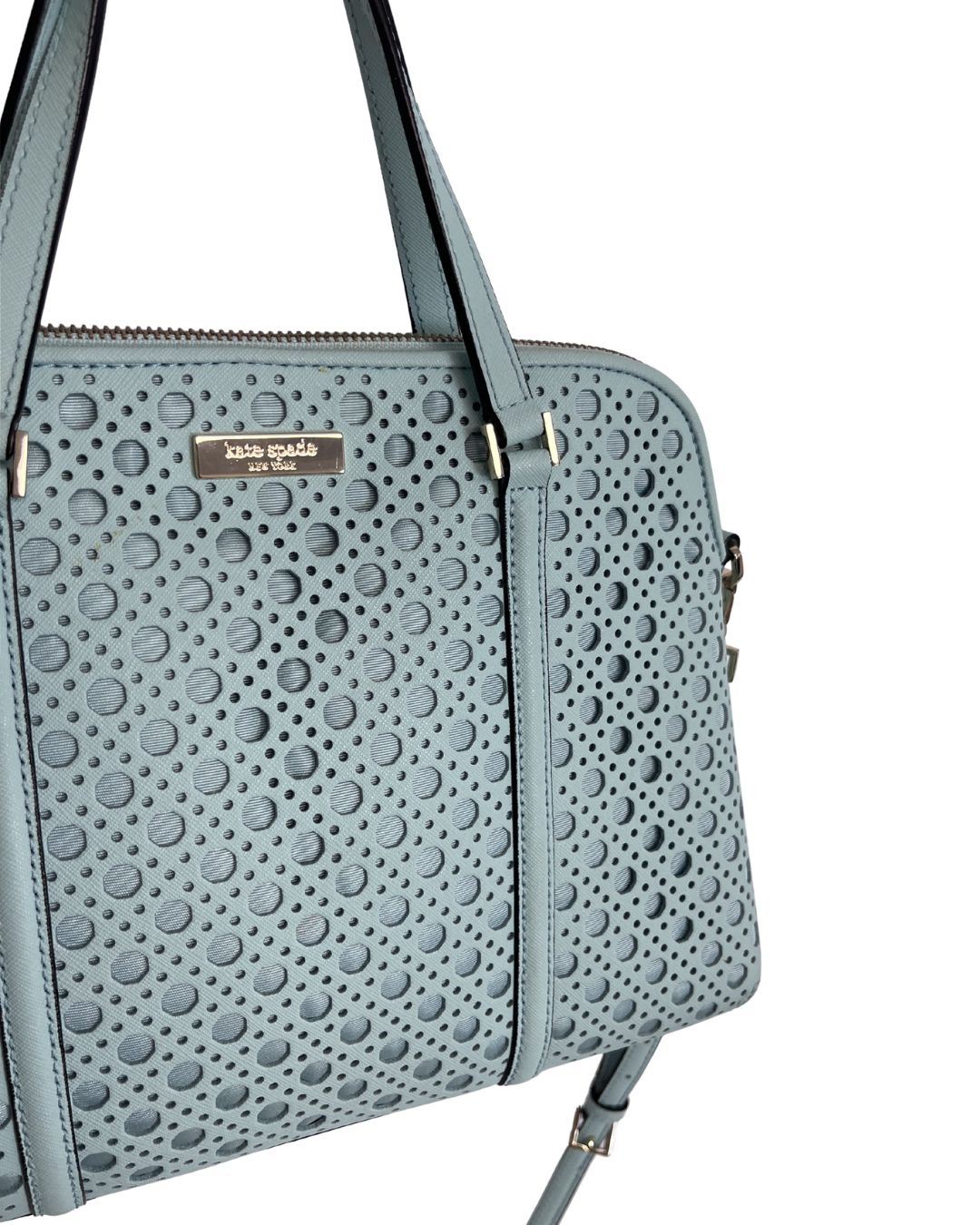 KATE SPADE Light Blue Newbury Lane Small Satchel Bag