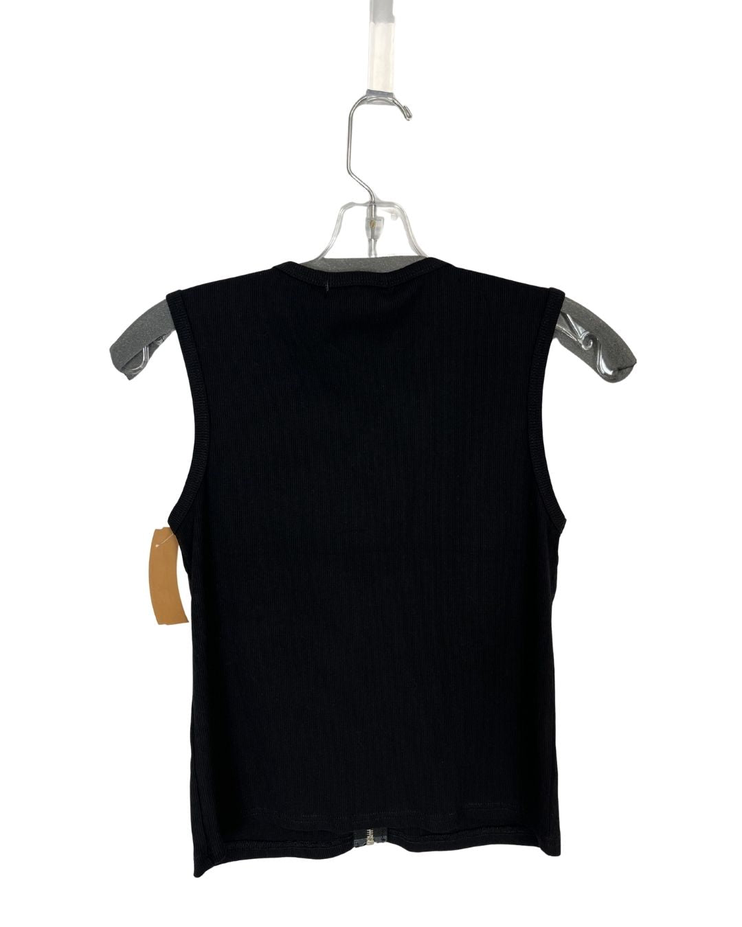 PRADA Black Sleeveless Zipper Tank Top (Size XS)