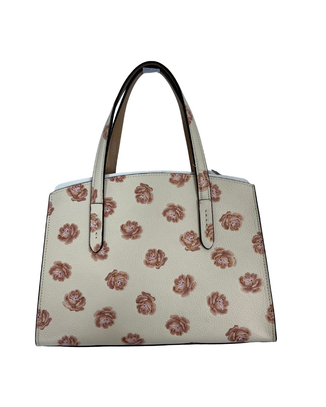 COACH Rose Print Charlie 28 Small Satchel Purse