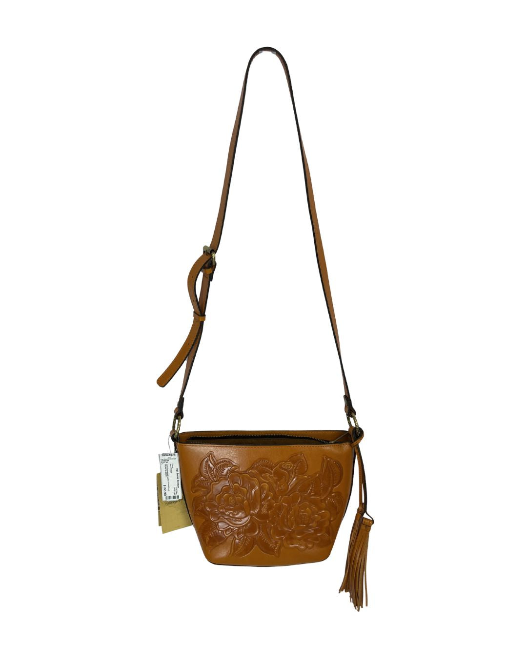 PATRICIA NASH Voletta Brown Leather Crossbody Bag