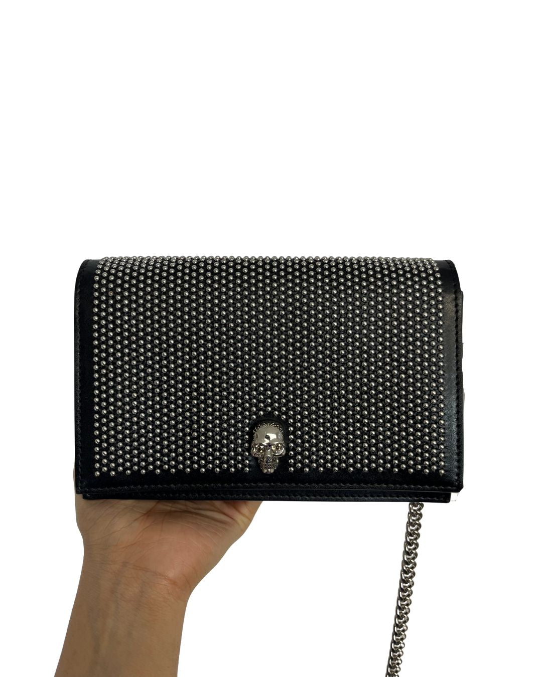 ALEXANDER MCQUEEN Studded Mini Skull Bag
