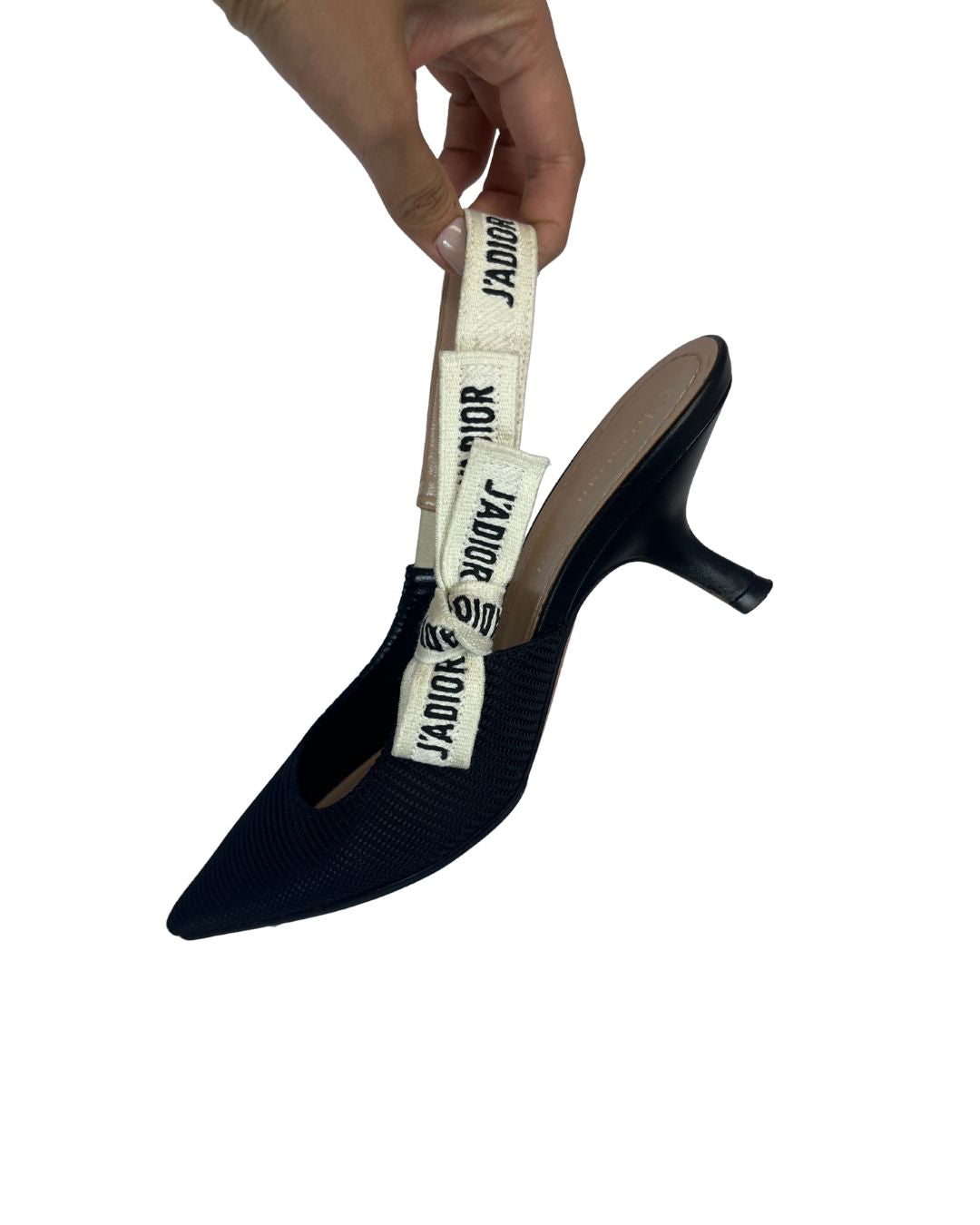 DIOR J'Adior Black Slingback Pumps (Size 36)
