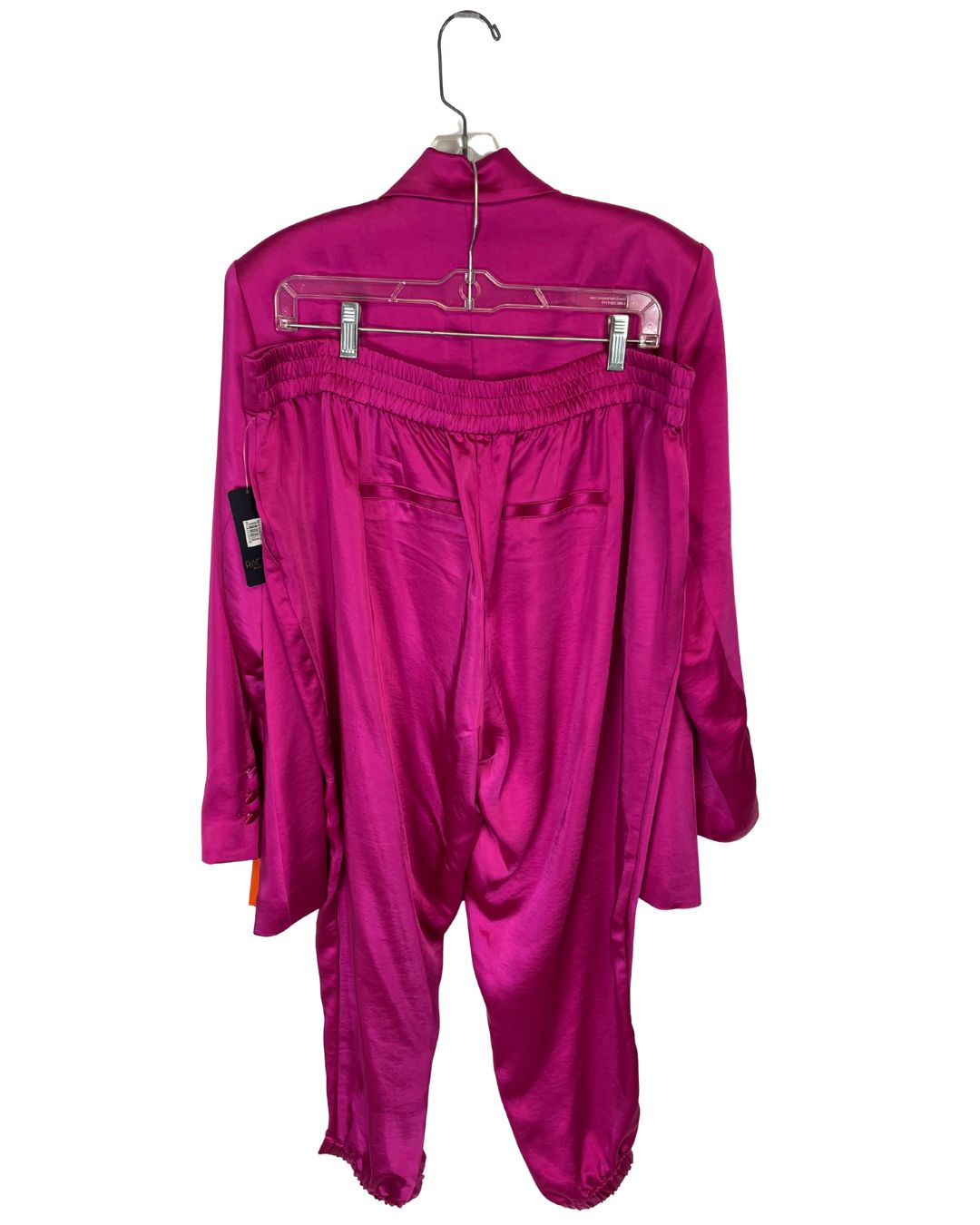 RACHAEL ROY Hot Pink Satin Pantsuit (Size 1X)