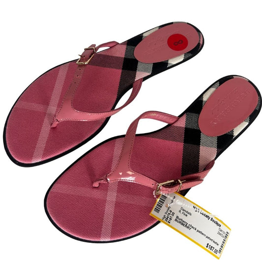 BURBERRY 8 Pink Sandals
