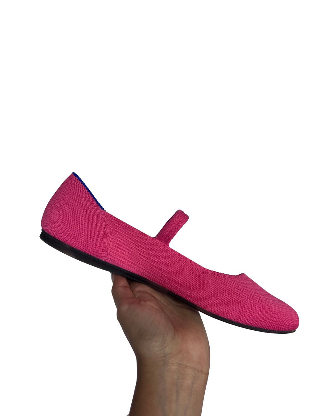 ROTHY'S The Square Pink Mary Jane Flats (Size 9)